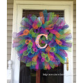 Spring curly Deco Mesh Wreath